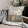 1 girl who only loves books pillow cover