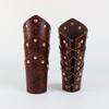 1 Pair Unisex Medieval Leather Arm Gauntlet Wristband Buckle Bracers Halloween Cosplay Costume Accessory for Theme Party