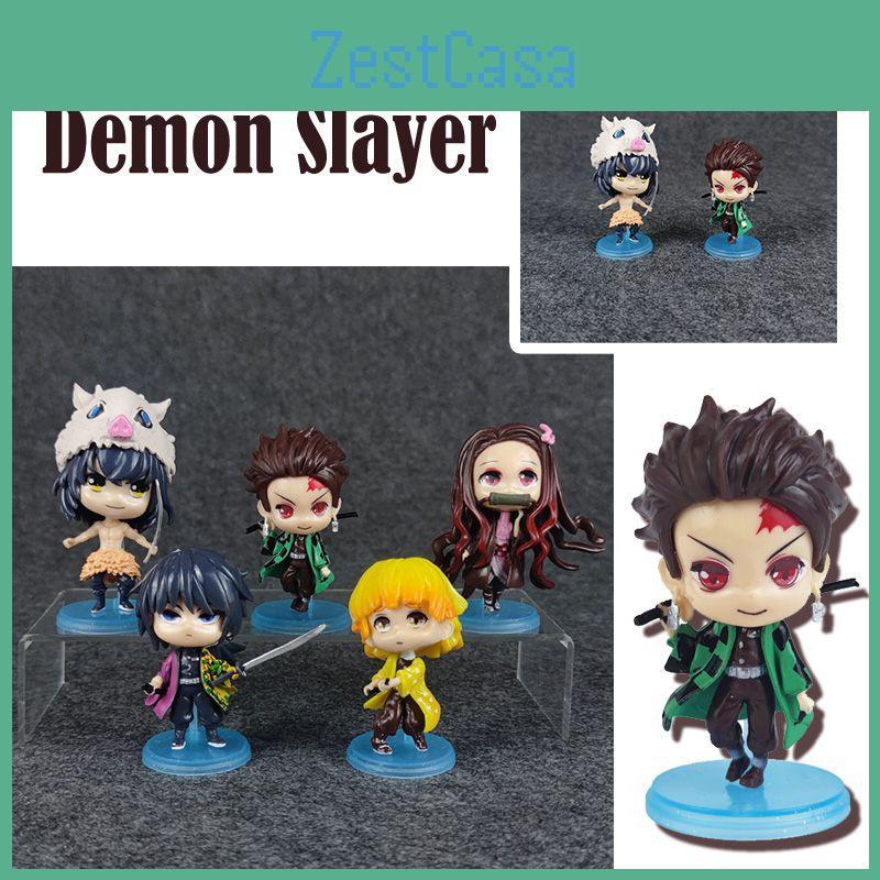 Adorable Demon Slayer Q Doll Model Car Desktop Ornaments For Collectible Decorations