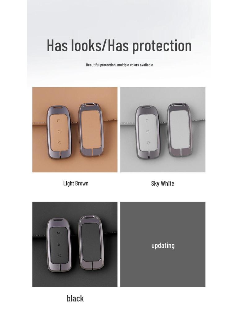Kvalitní kožené pouzdro na klíče z legované kůže pro Geely Galaxy L7 - Unisex design