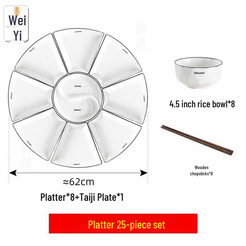 Creative Ceramic Platter Tableware Set