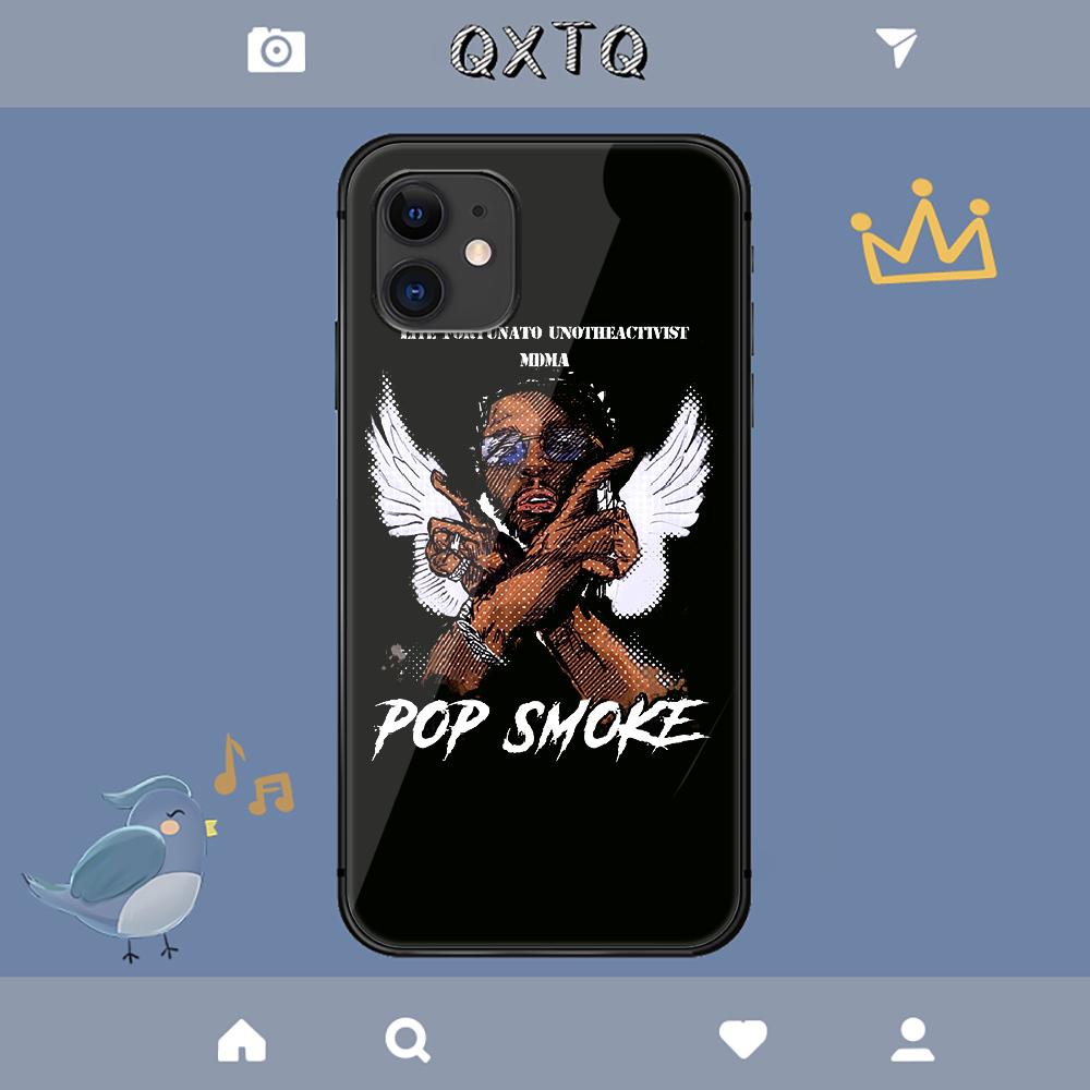 Pop Smoke Hülle für iPhone Samsung Galaxy Redmi Note S 17 16 15 14 13 20 24 25 54 Pro Max Ultra Fe Hartglasabdeckung