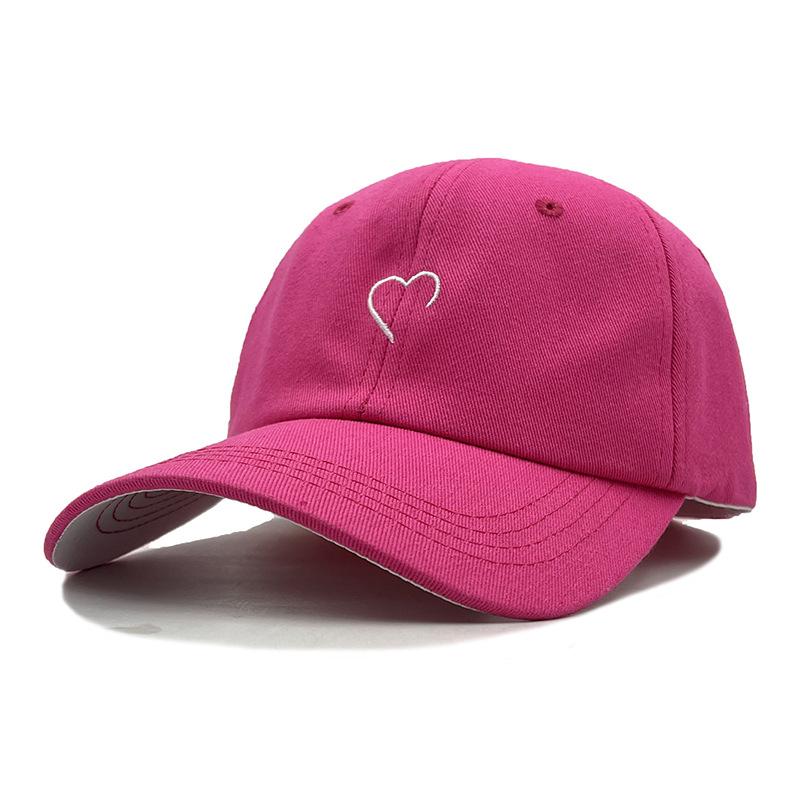 Simple Embroidery Love Baseball Cap Children Spring And Summer Sunshade Sunscreen White Cap Versatile Tide