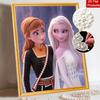 Disney Pearl Painting Frozen Anna and Elsa Sisters 5D DIY Pearl Picture Crafts for Adults/Beginners Gift Ideas Home Decor