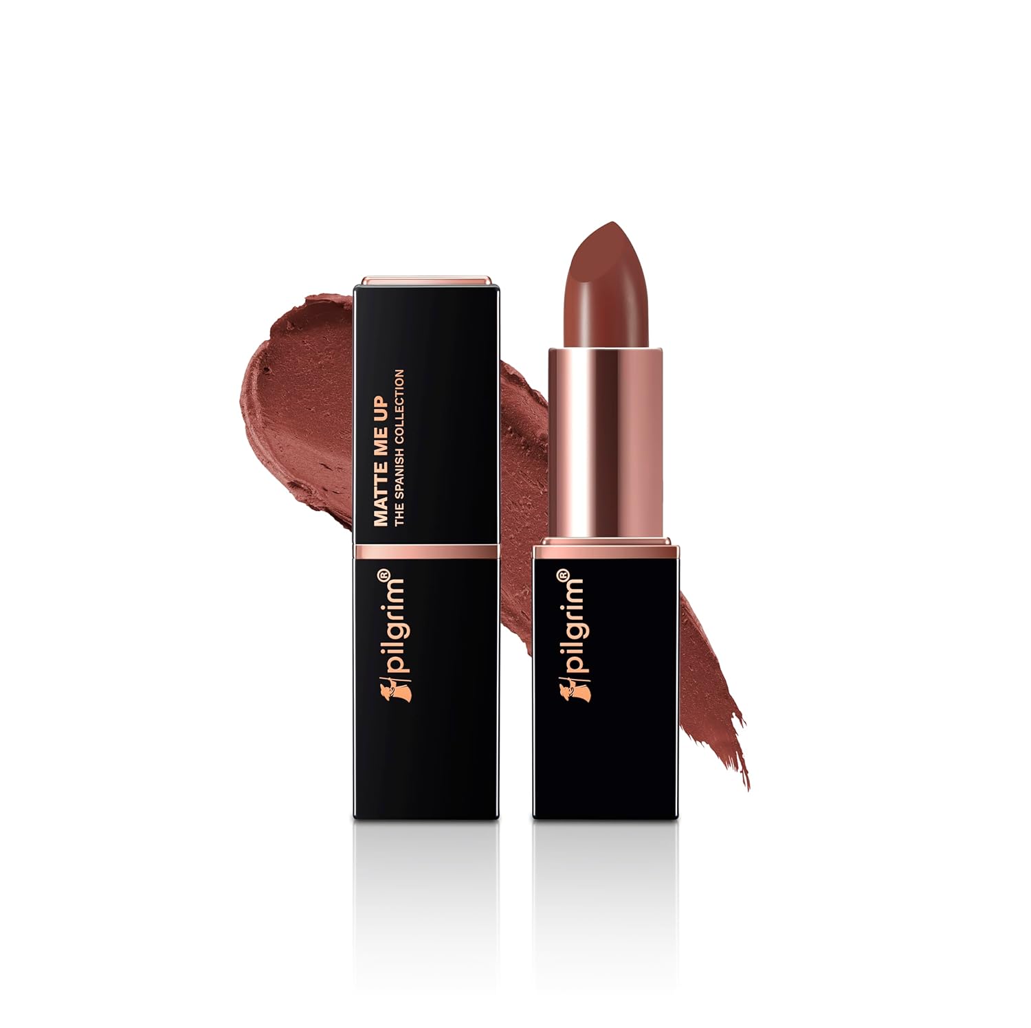 Pilgrim Matte Bullet Lipstick Pack of 1 Intense Colour Transferproof Smudgeproof( Mocha Bliss-04 )