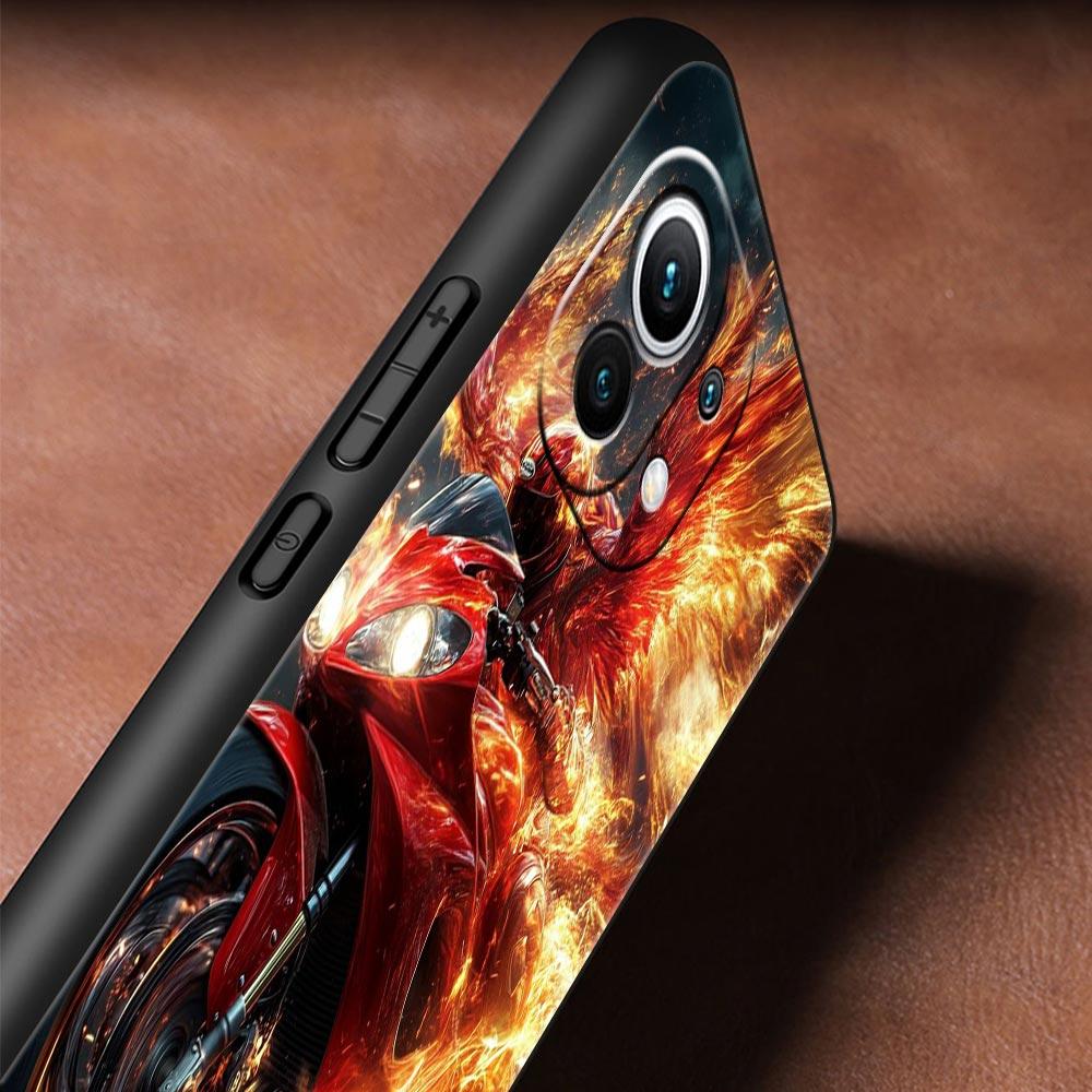 Motorcycle Phone Case Cover for Xiaomi Mi 17 Pro Max 15 14 13 12 11 Ultra 15T 14T 13T 12T 11T Pro Lite Soft TPU Shell Fundas Bag