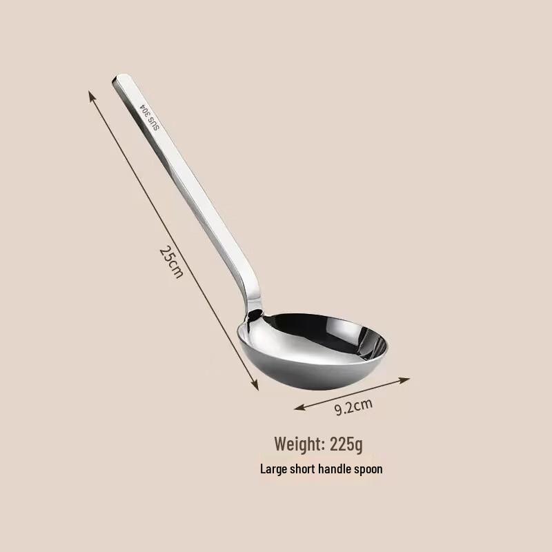 

European Style Stainless Steel Large Head Soup Spoon 9x25cm