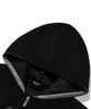 TRILLION Washable Nordic Jacquard 2-Way Hooded Zip-Up Knit [Black]
