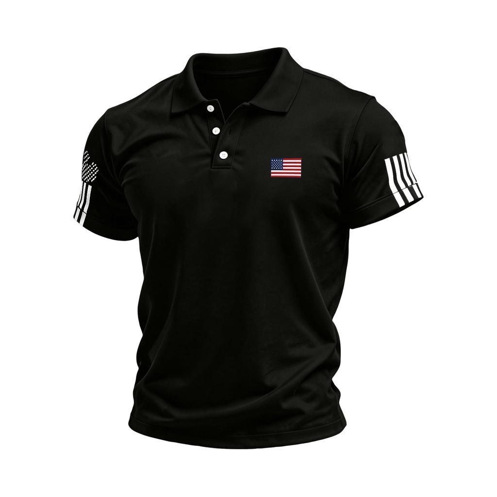 Men's Summer Print Short Sleeve Lapel Shirt Men's Casual Fashion Shirt