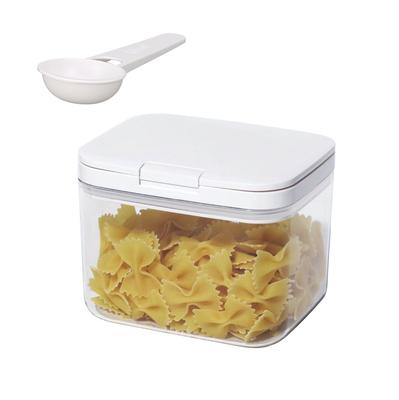 CB Japan Airtight Storage Container 1.2L Wide Mouth Sealed Preservation with Measuring Spoon One-Touch Open/Close Refrigerator Storage