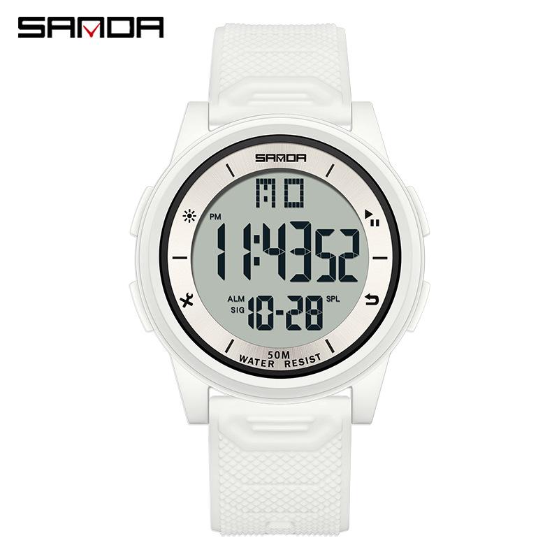 Sanda Ultra-thin Unisex Luminous Sports Wristwatch - Fashionable, Simple, Multifunctional, and Waterproof