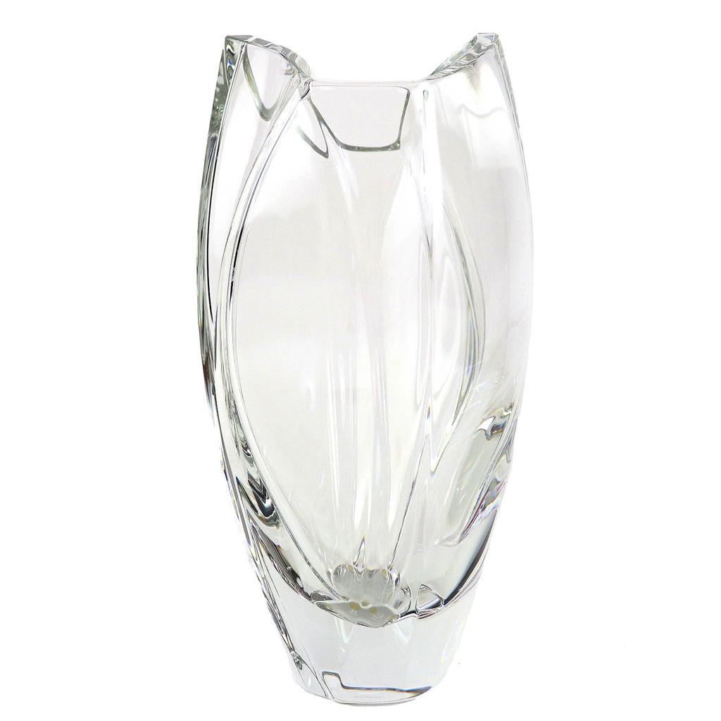 Excellent Baccarat Vase Giverny Base Clear Crystal Women Used