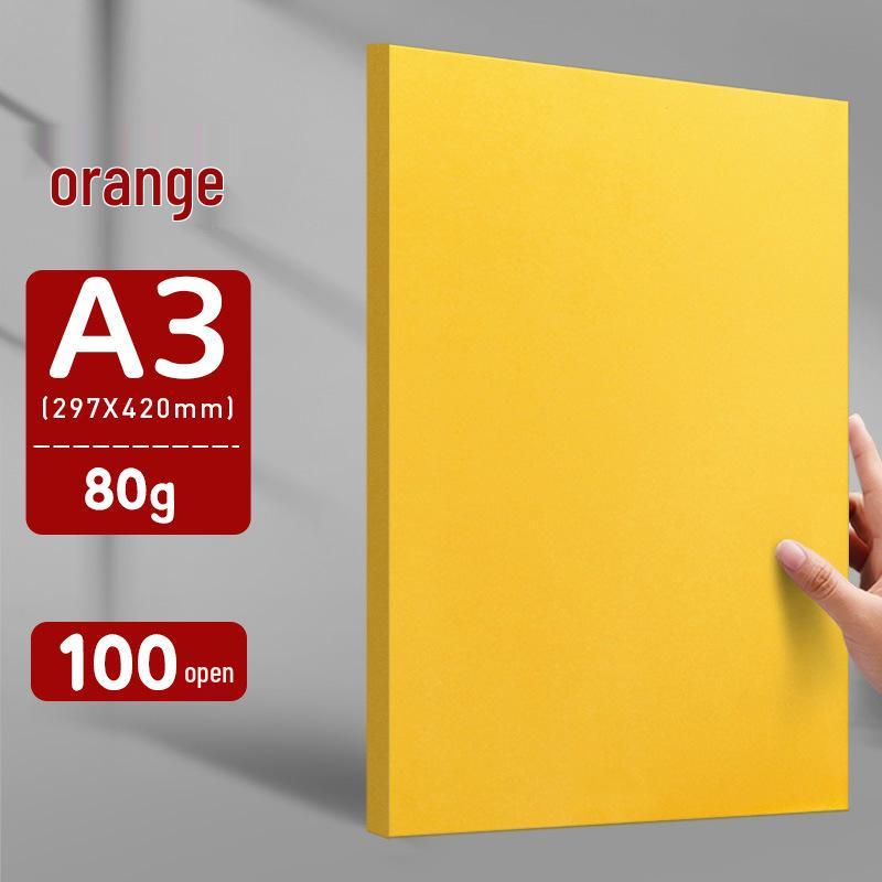 Lemon Yellow Thickened Color Copy Paper Sheets for Supermarket Promotions