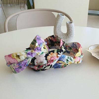 Gaphairi Bandana Summer Hairband Flower Watercolor