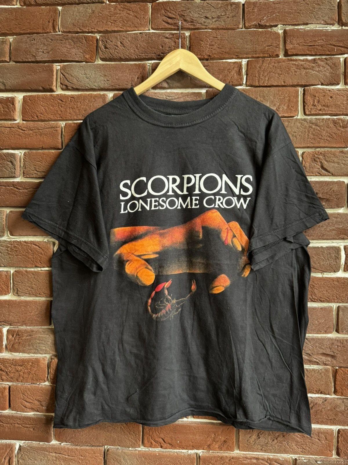 Rare 90s Scorpions Lonesome Crow Vintage Rock Metal Band Tee Unisex T-Shirt S