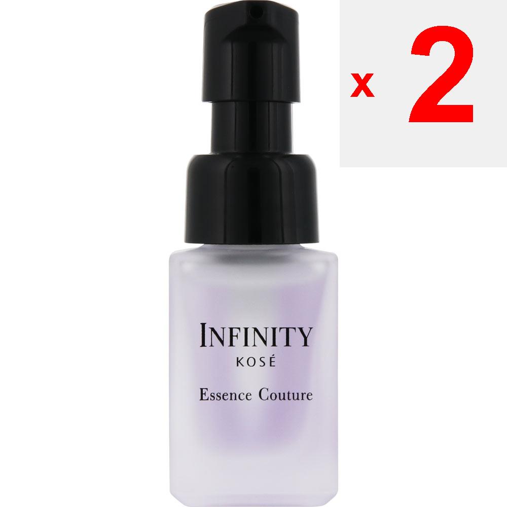 Kose Infinity Essence Couture O3 10 ml Liquide de beauté Après avoir appliqué la lotion, prenez une pression du sérum d'eau et une pression du sérum d'huile sur le p