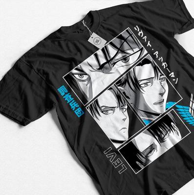 Levi Ackerman T-Shirt Attack On Titan Anime Captain Levi New Unisex T-Shirt  Unisex T-Shirt