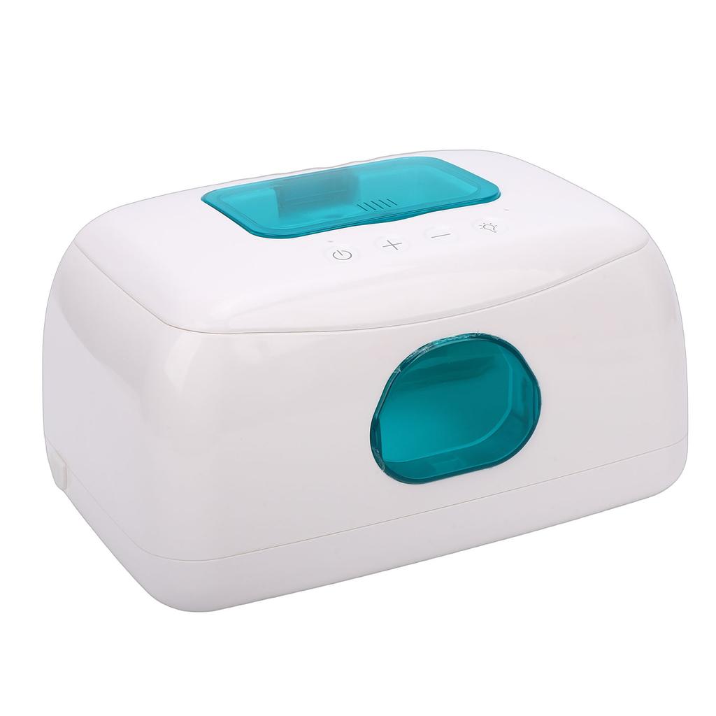 Infant Wipe Warmer USB Powered Wet Wipes Dispenser with Night Light Viewable Window Large Capacity