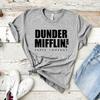 Dunder Mifflin Tişörtü Ofis Hediyesi Dwight Schrute Tişörtü Komik TV Şovu Tişörtü Dunder Mifflin Kağıt Şirketi Unisex Tişörtler Üstler