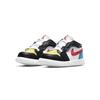 Air Jordan 1 Low TD Funky Patterns Baby Sneakers White Black Light-Fusion-Red DH5928-006