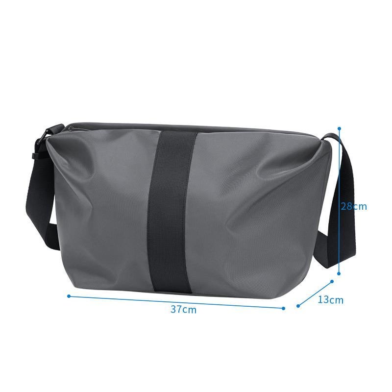 Men S Crossbody Bag Fashion Bag Commuter Men S Shoulder Backpack Horizontal Men S Casual Bag серый