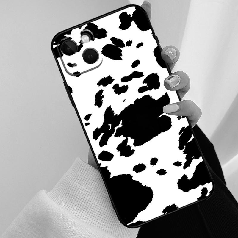 Spotted Cow Skin Print Phone Case For iPhone 17 Pro Max 14 13 12 11 15 16 Pro Max mini 16 15 Plus 16e 17 Air Cover