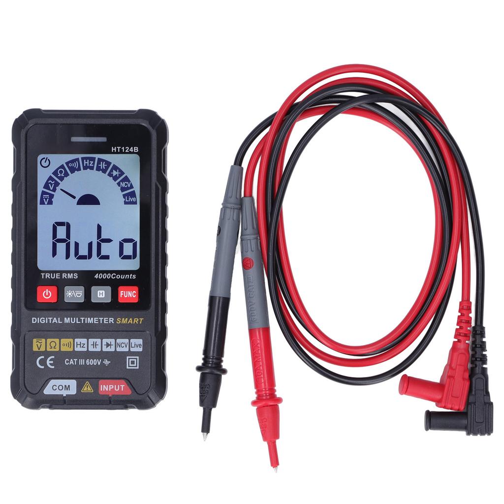 Smart Digital Multimeter Fully Automatic Detection Electronic Parameter Test Meter HT124B