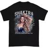 Retro Shakira Cestovní Tričko Pánské a Dámské Letní Bavlněné Oblečení Ležérní Móda Kulatý Výstřih Krátký Rukáv Tričko Streetwear Unisex