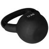 Kettlebell, Ball Weight, 12 Kg, with Plastic Coating, Steel, Black 20 X 13 X 22cm