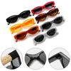SO&EI Fashion Cat Eye Red Yellow Sunglasses Women Retro Brand Designer Gradient Shades UV400 Oval Men Sun Glasses