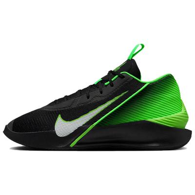 Slip Resistant Abrasion Resistant Low Top Basketball Shoes Men's Black Green HF1804-001