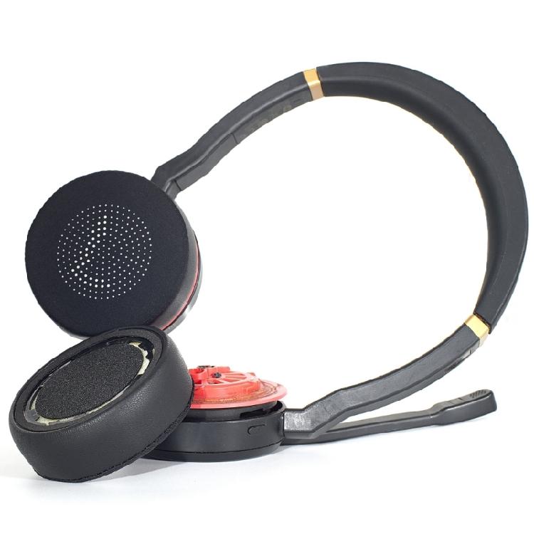 Anti Slip Cooling Ear Pads Skin Friendly Ear Cushions for Evolve 75 75+ Headphone Upgraded Accessories Washable Design