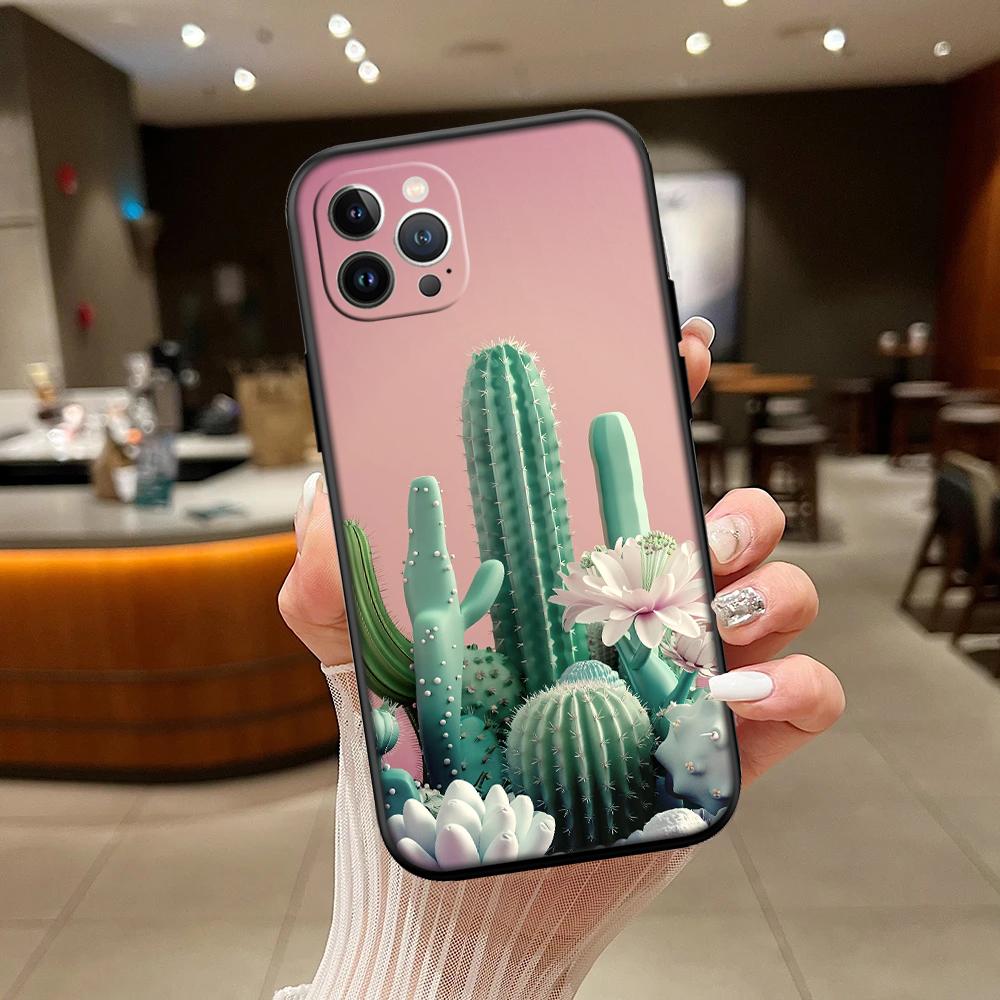 RA33 Watercolour Cacti Succulent Shell Phone Case for Xiaomi Poco C40 C50 C51 C55 C65 C71 C75 F3 F5 F6 F7 M2 M3 Pro Ultra