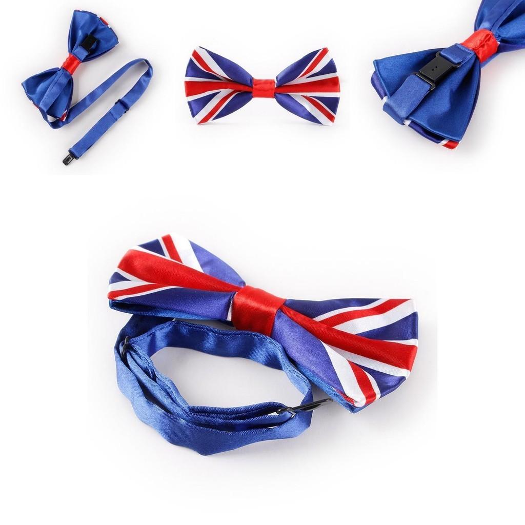 Stilvolle Union Jack USA Flagge Seidenfliege für Kostüme
