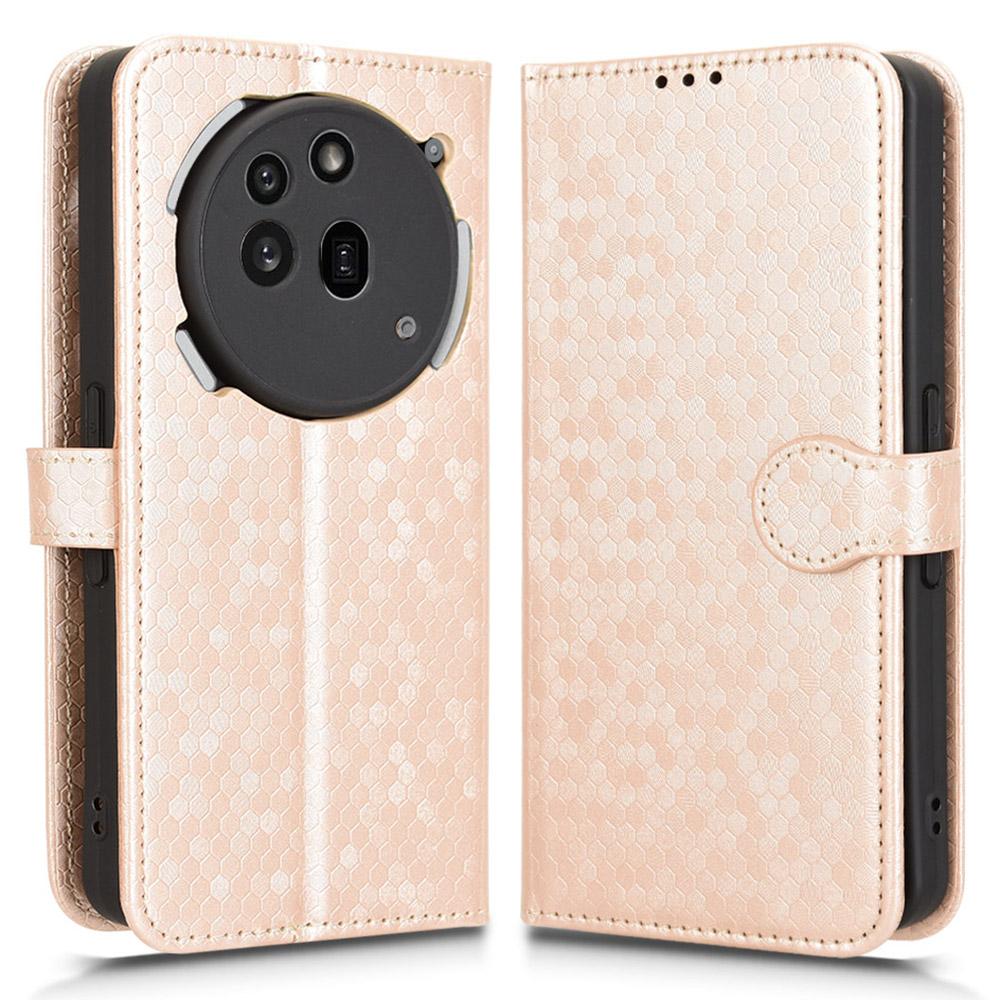 For Nothing Phone (3a) Pro Wallet Case Dot Pattern Imprint PU Leather Phone Cover