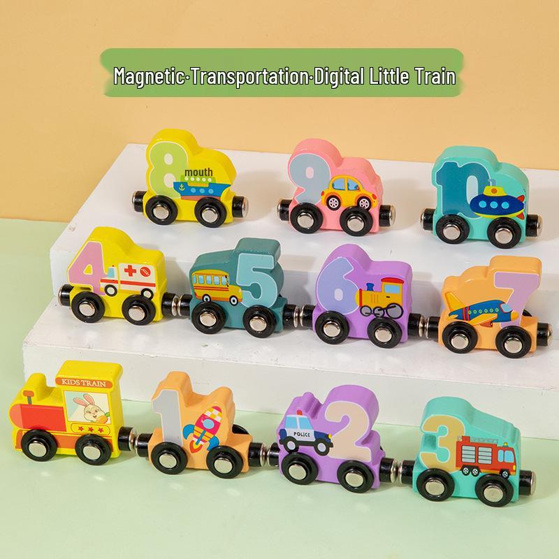 Magnetic Digital Train Building Blocks - Educational Toys for Toddlers (1-3 Years)