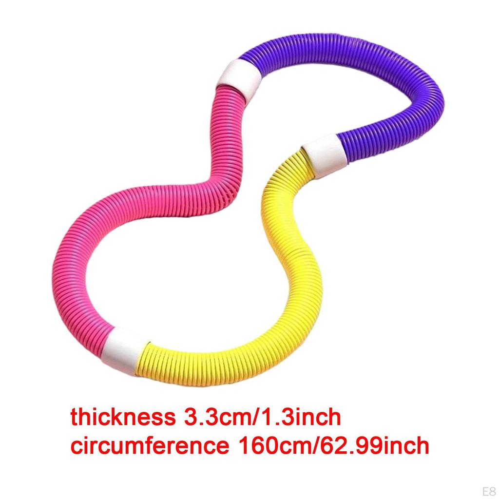 160cm PVC Comfortable Foldable Weighted Fitness Hoop for Indoor And Outdoor Use, Ideal