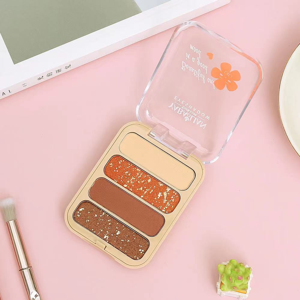 

Четырехцветная палитра теней для век Pearly Matte Earth-tone Eyeshadow Palette Beauty Makeup