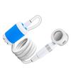 Portable Outdoor Shower Battery Powered Handheld Camping Showerhead 2 Spray Modes 2M Long Hose Blue