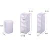 Pen Holder Plastic Slant Organiser Transparent Multi-Compartment Organiser Desktop Kids Four Compartments
