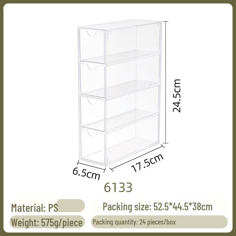 

Акриловый органайзер для стола с тремя ящиками и шестью сетками для хранения export inner box