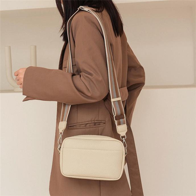 Wide Strap Women Crossbody Bags Ladies Handbags Square Bags Shoulder Sling Bags for Femele