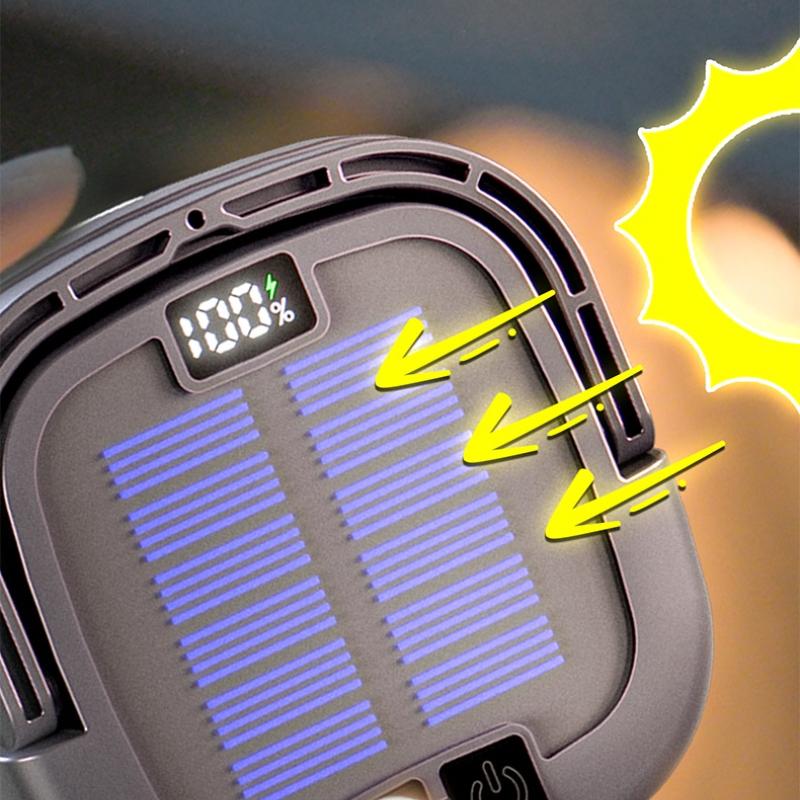 Digital Display Solar Camping Lamp 5 Modes Zoomable Type C Fast Charging Overcharge Protection 1000mAh for Garden Tent Outdoor