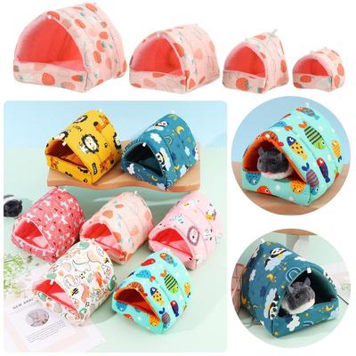 Cute Mini Cage Comfortable Winter Guinea Pig Nest Small Animal Sleeping Bed Warm Mat Hamster House