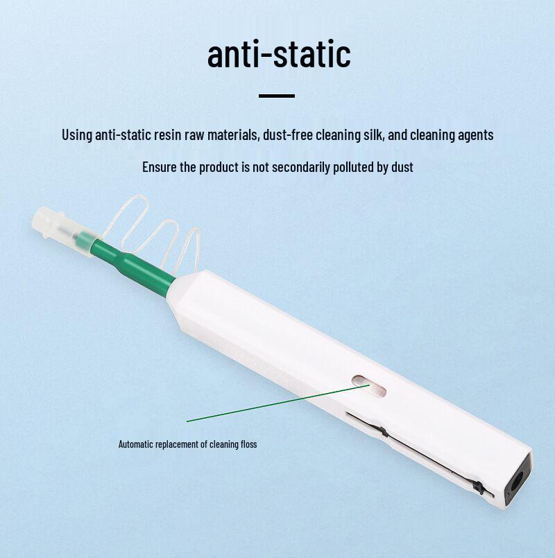 Fiber Optic Cleaning Pen for SC/FC/LC Connectors: End Face & Cable Core Cleaner Tool
