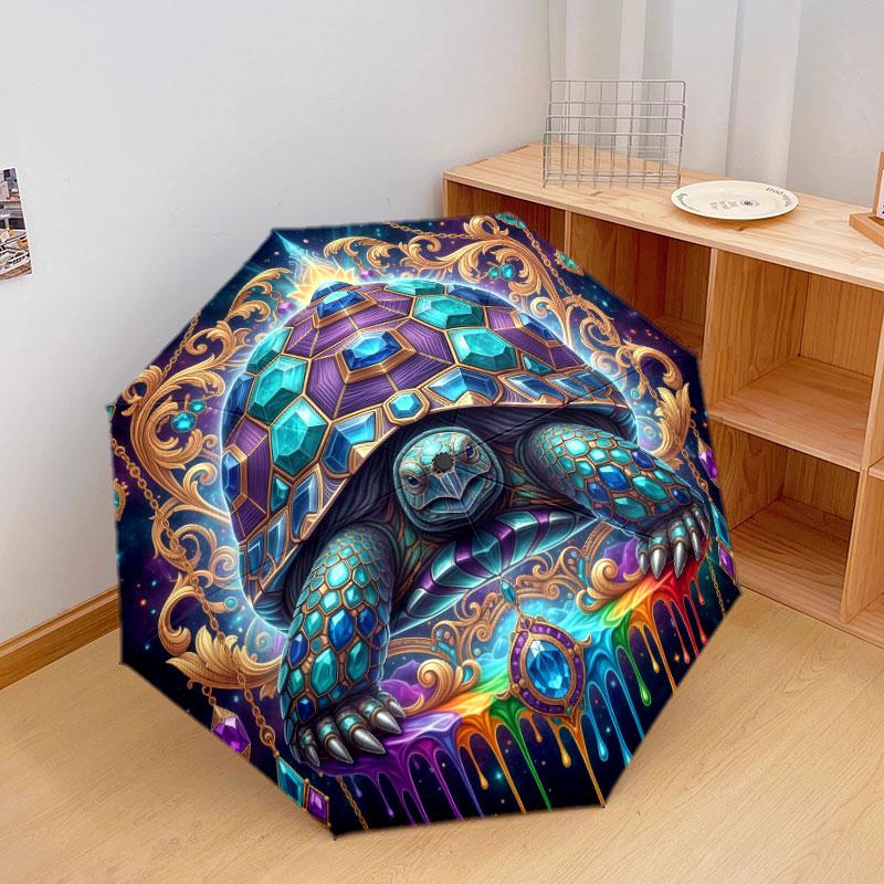 Enamelinsects Pattern Pattern New Style Umbrella, 1 Piece Automatic Folding Umbrella, Portable Travel Umbrella, Outdoor Umbrella, Birthday Gift