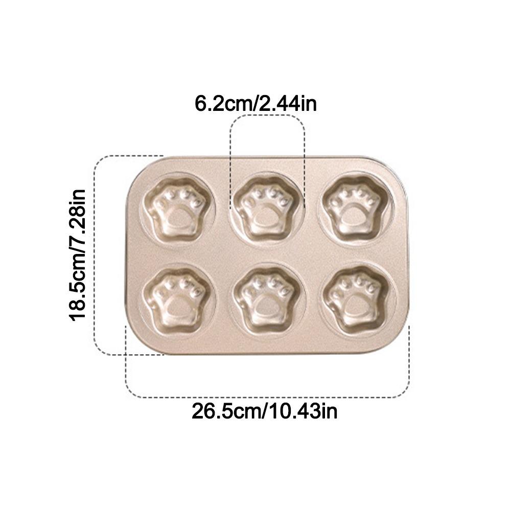 6/12 Cavity Cake Mold Non Stick Baking Mold Cute Biscuit Candy Mould  Kitchen Bakeware