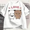 Dudu Bubu T Shirt For Unisex Cotton Vintage Tshirts Crew Neck Love Tee Shirt Short Sleeve Clothing Classic