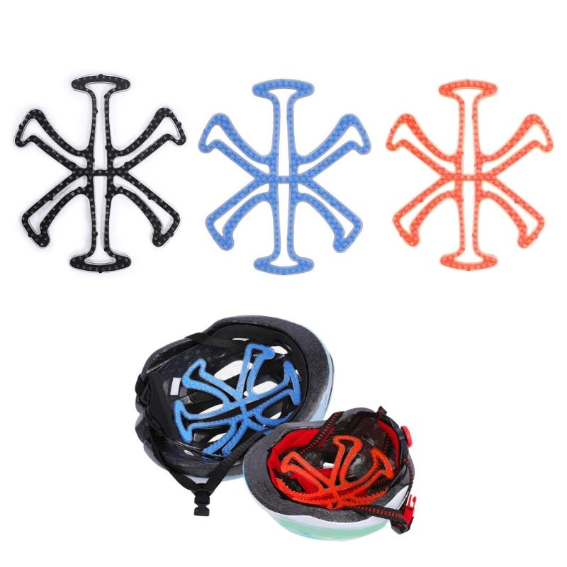 Bike Helmet Inserts Pads Universal Silicone Bicycle Helmet Liner Pads for Cycling Helmet Hairstyle Protector Replacement