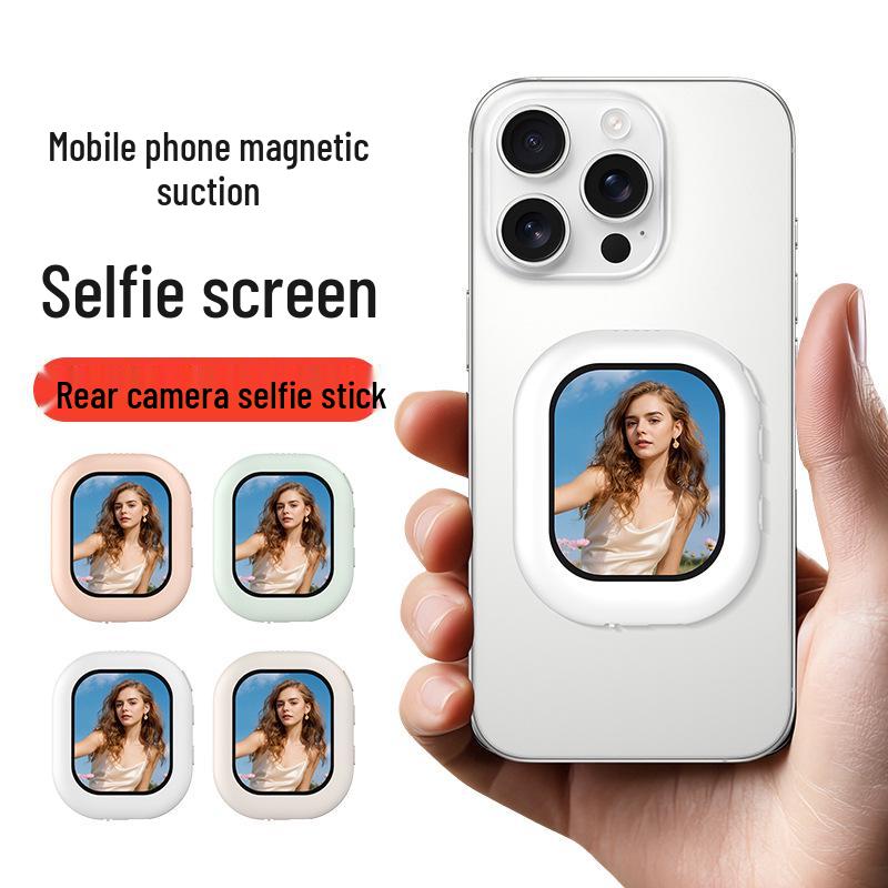 Magnetic Rear Display: Mobile Screen Mirroring & Split Assistant
